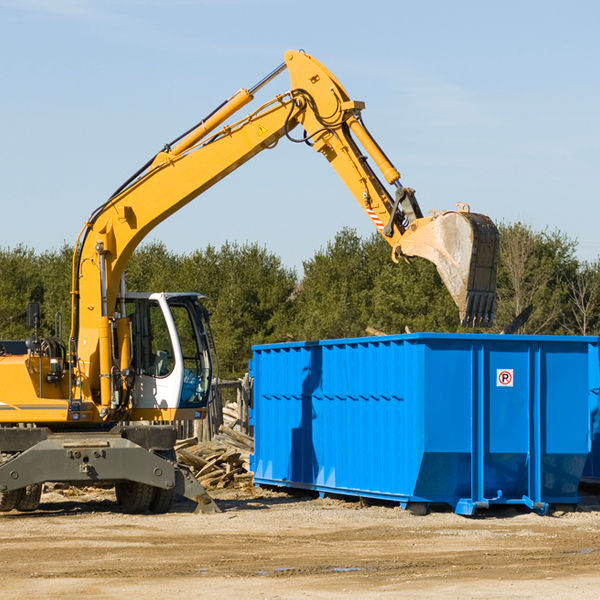 what size residential dumpster rentals are available in Nora VA